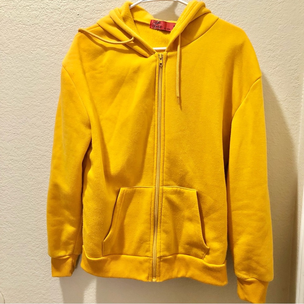 🍒 2 for $20 Women’s Yellow Zip-Up Hoodie Jacket - Unbranded